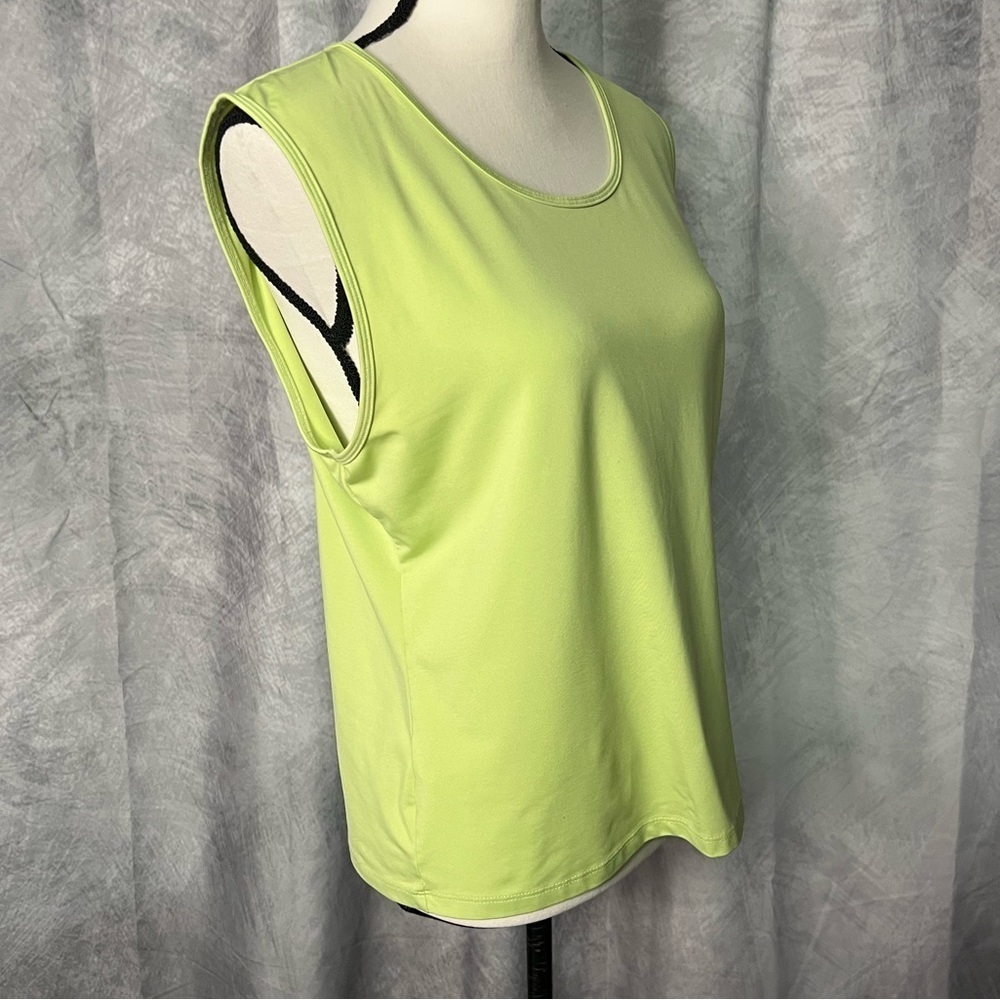 Champion Lime Green Sleeveless Tank Top - XL - Picture 4 of 9